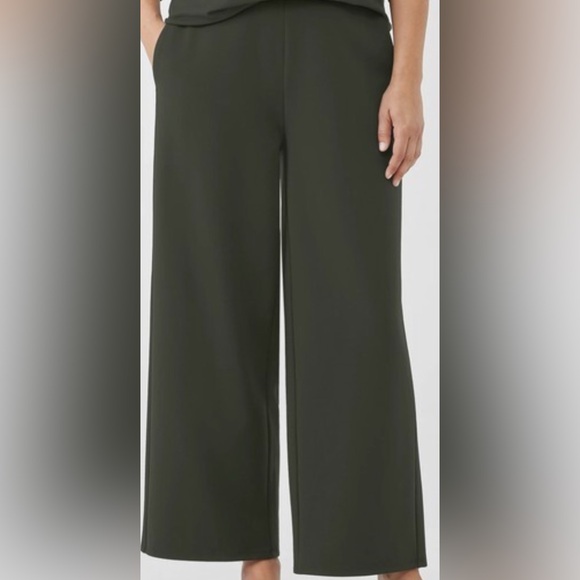 Eileen Fisher Pants - Eileen Fisher Washable Flex Ponte Wide-Leg Pants in woodland 3x NWOT lagenlook
